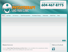 Tablet Screenshot of mapleridgephysio.com